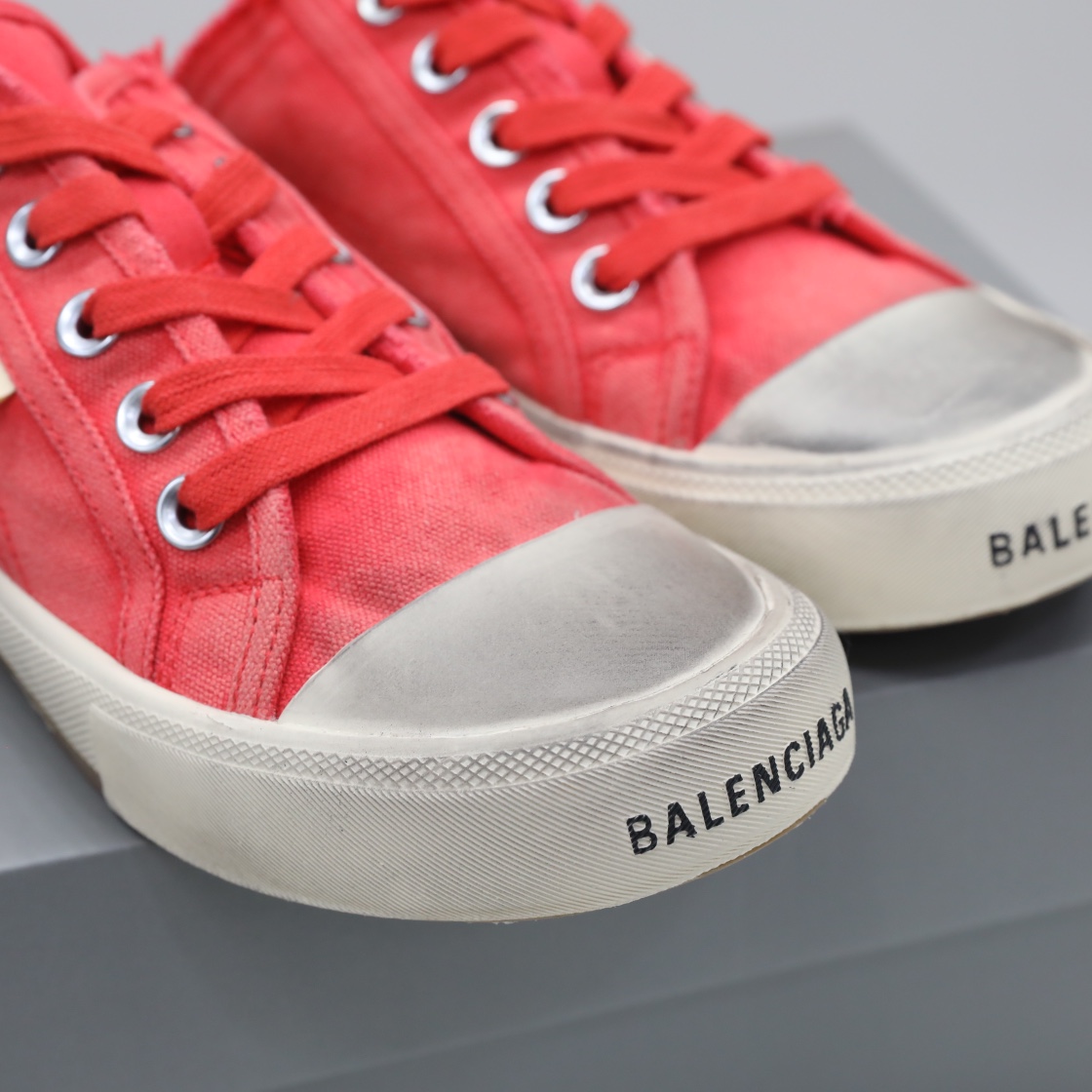 Balenciaga Men's Paris Sneaker Mule In Red - PerfectKickZ