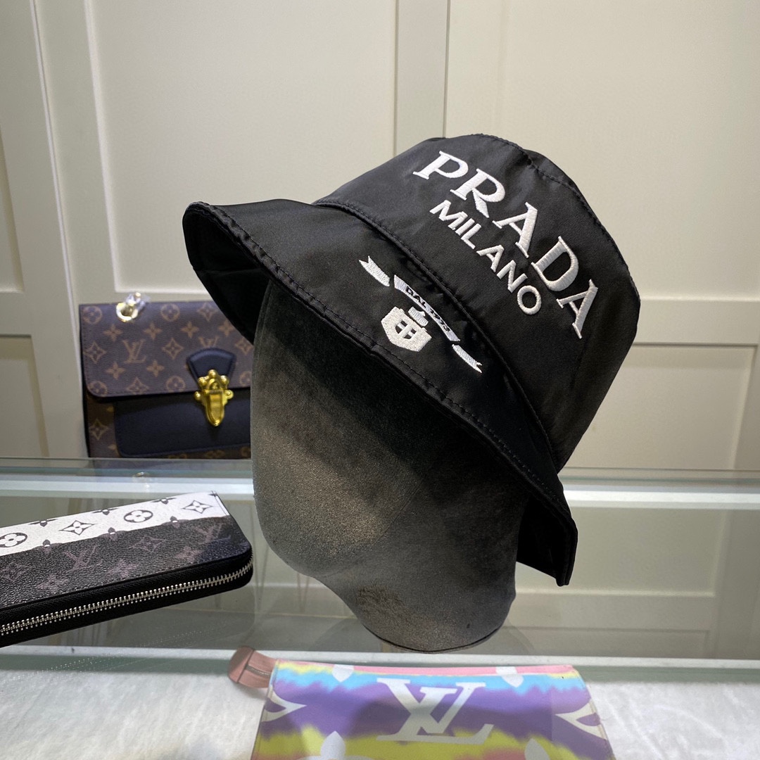 Prada Canvas Bucket Hat - PerfectKickZ