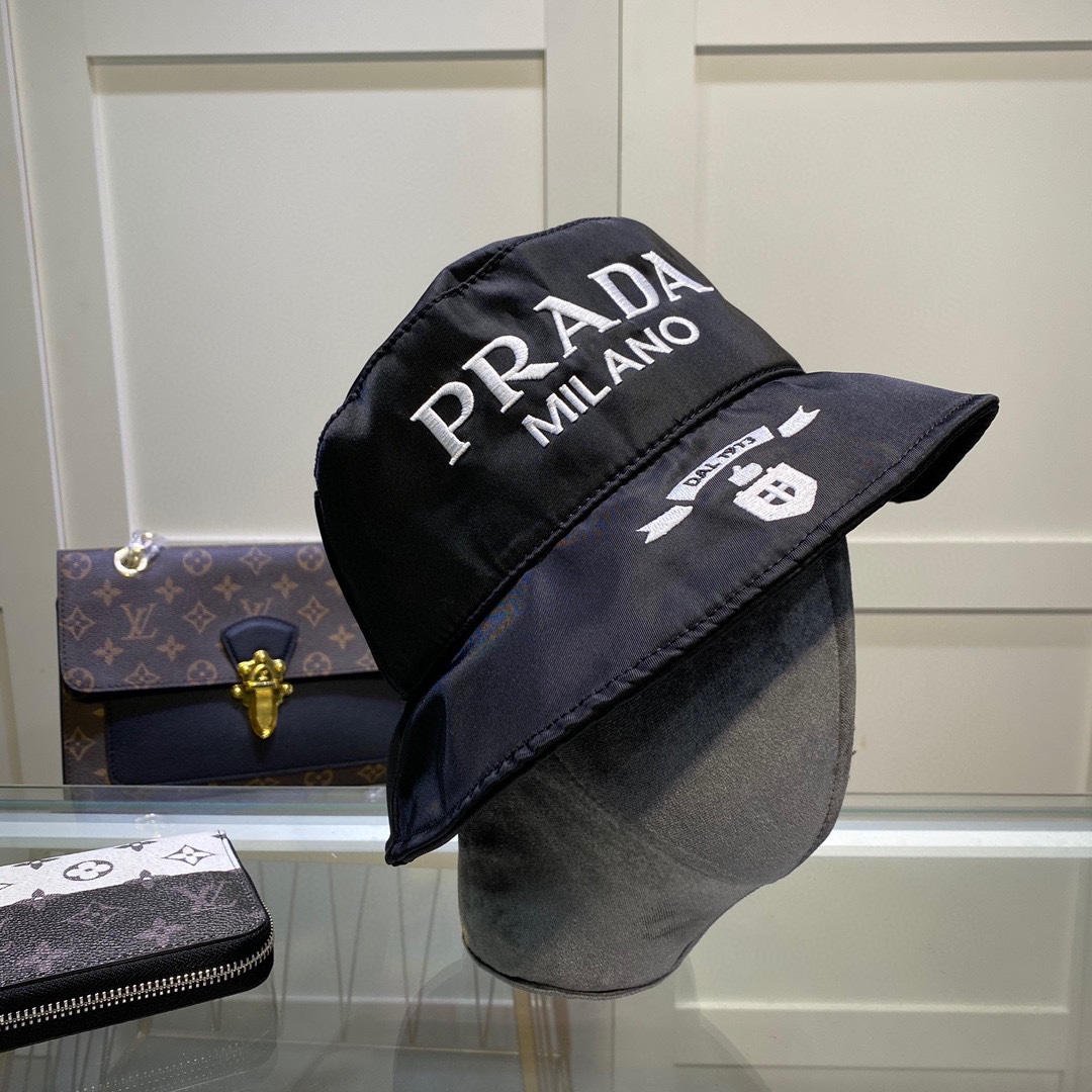 Prada Canvas Bucket Hat - PerfectKickZ