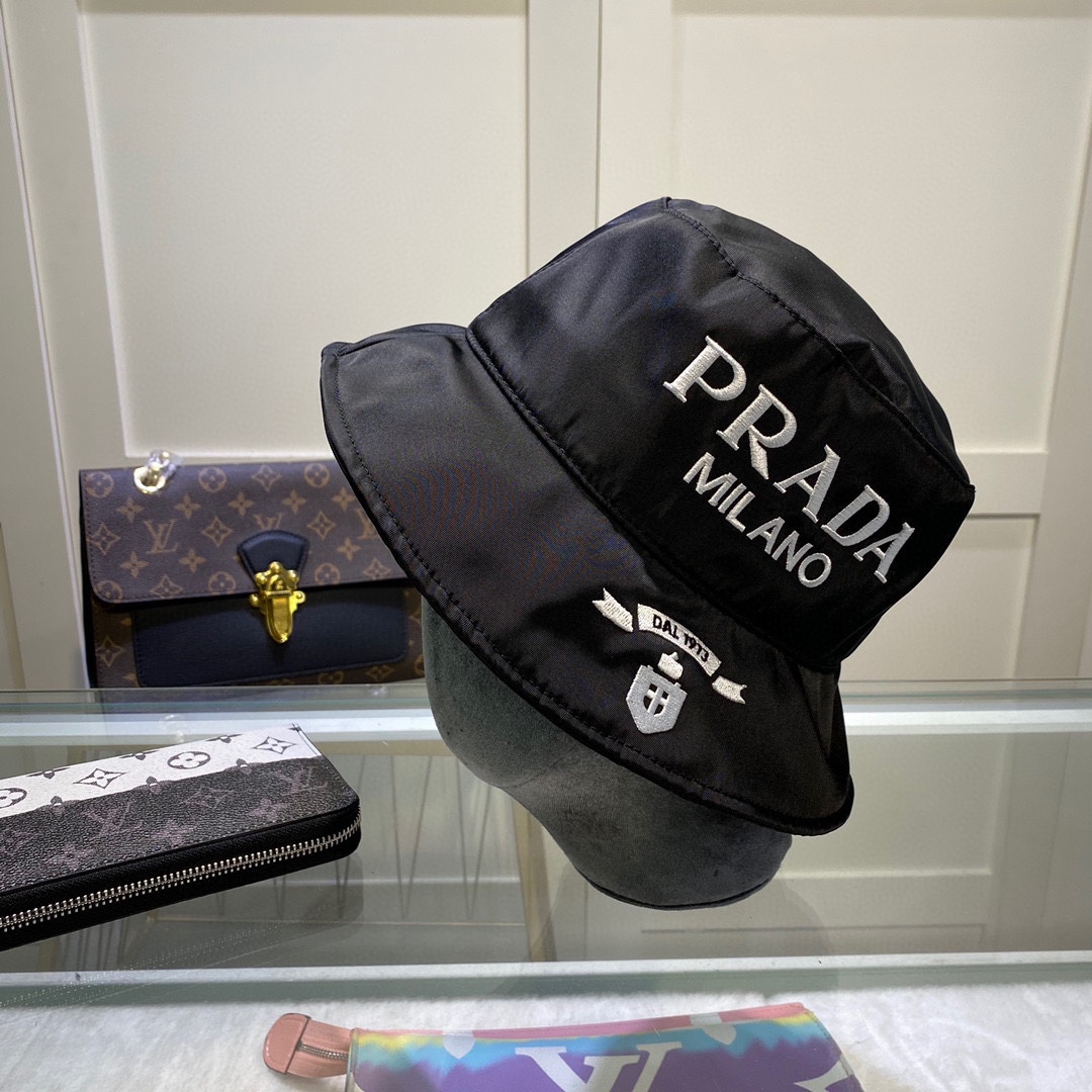 Prada Canvas Bucket Hat - PerfectKickZ