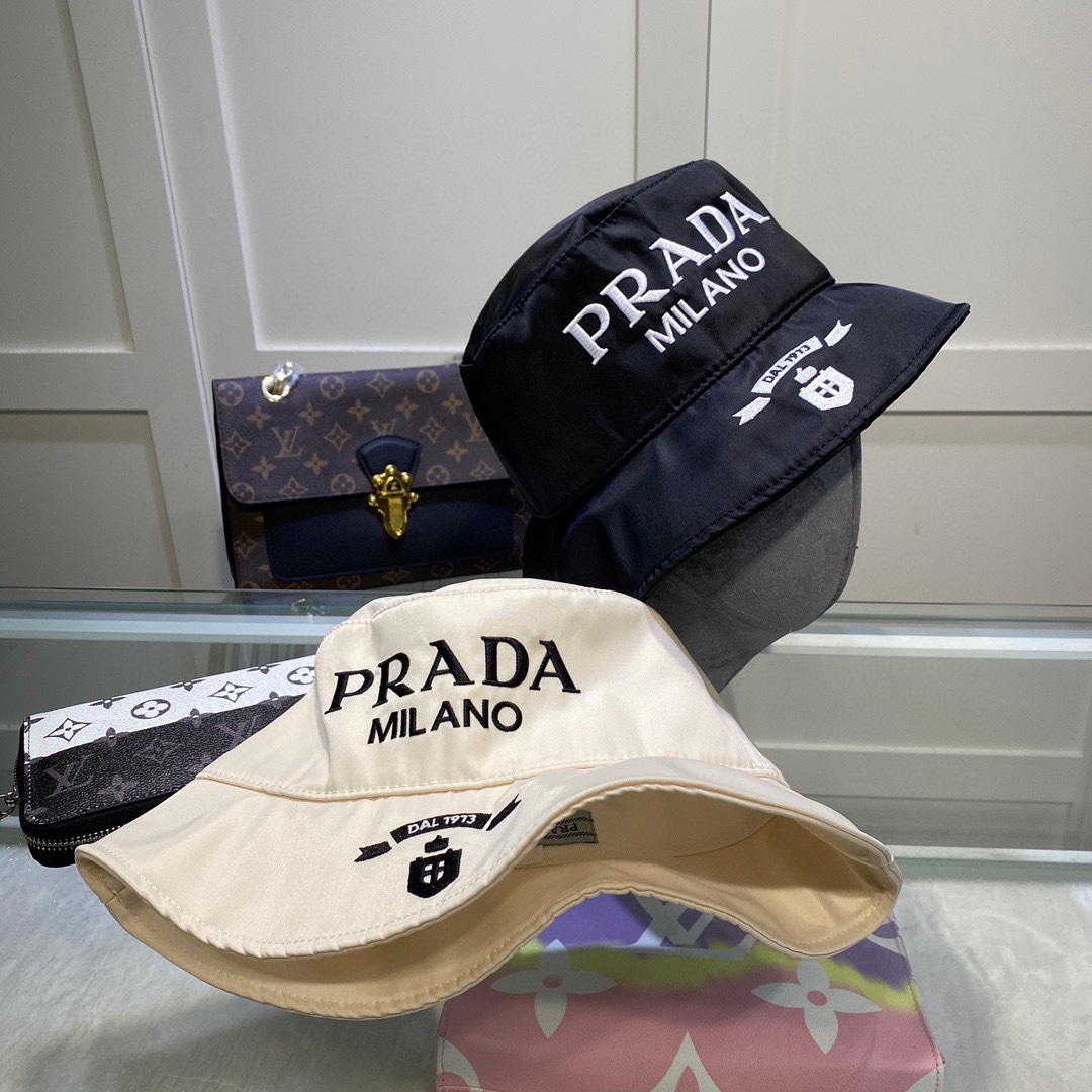 Prada Canvas Bucket Hat - PerfectKickZ