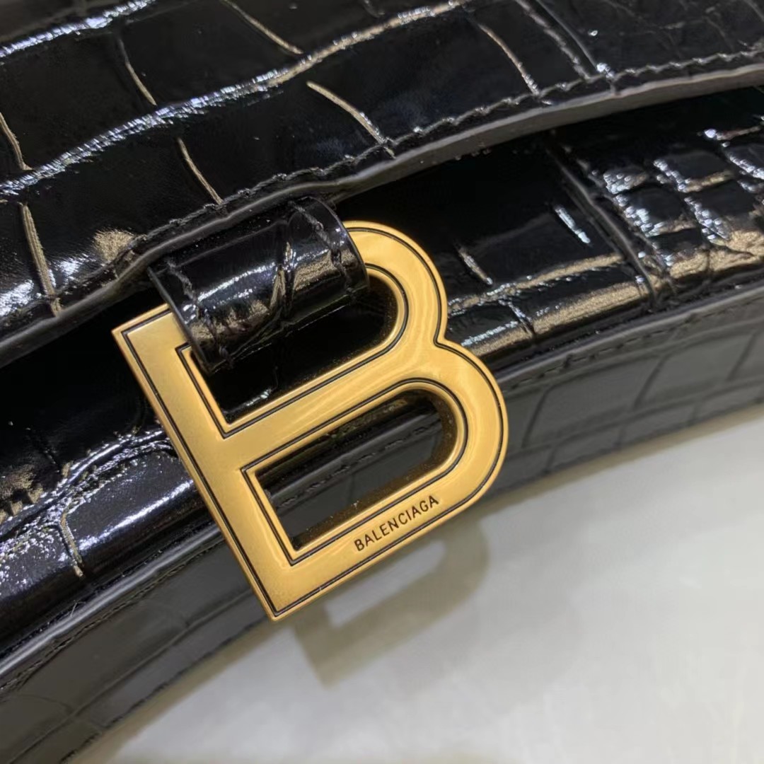 Balenciaga Hourglass Wallet On Chain (19.5-12-5cm) - PerfectKickZ