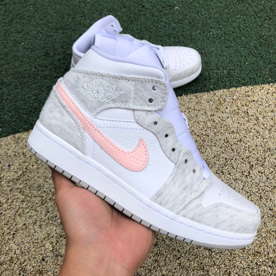 Air Jordan 1 Mid SE AJ1 'Light Iron Ore' Middle Top Sneaker  DN4045-001 - PerfectKickZ