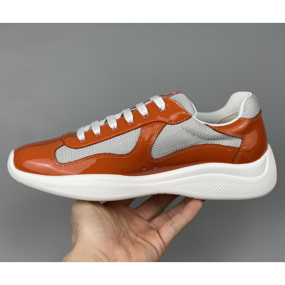 Prada Male America's Cup Sneaker In Orange(upon uk size) - PerfectKickZ