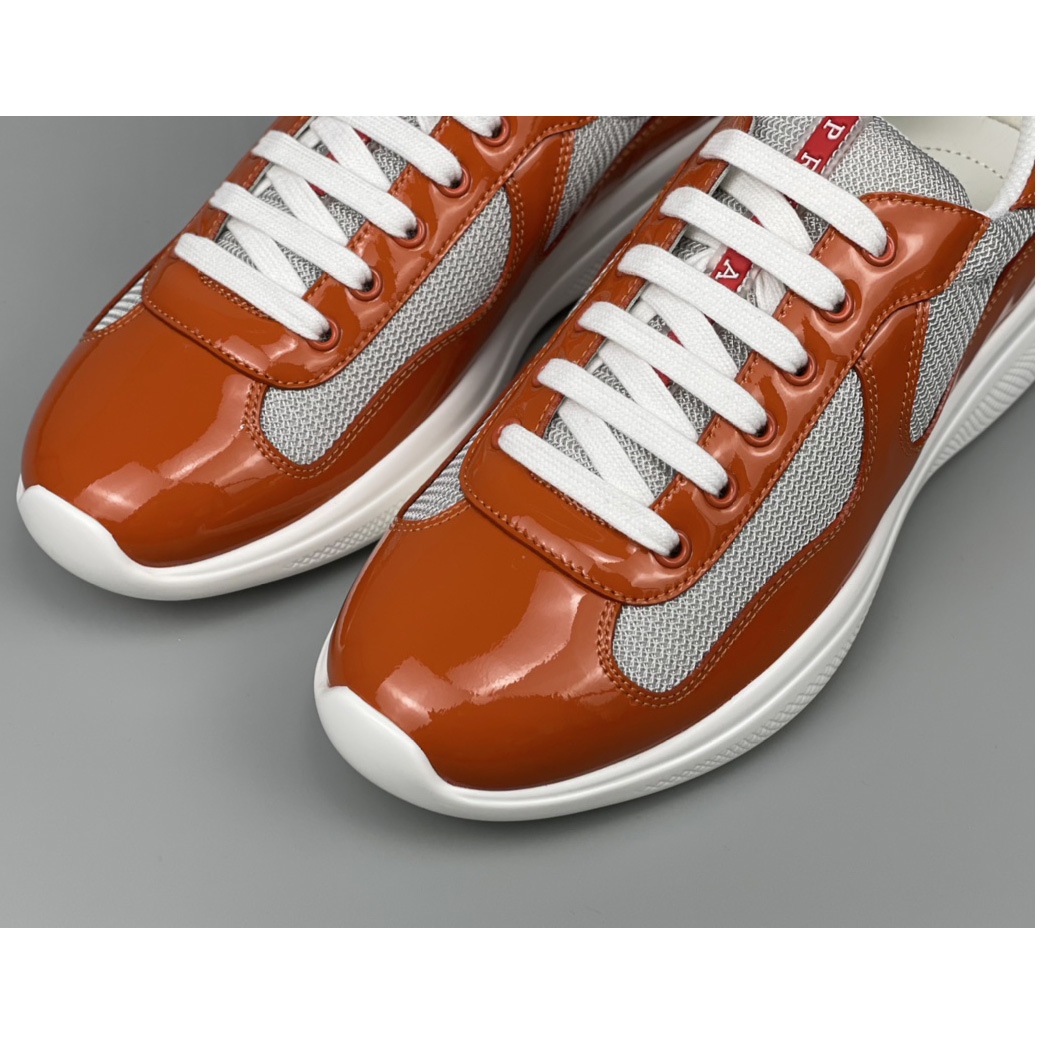 Prada Male America's Cup Sneaker In Orange(upon uk size) - PerfectKickZ