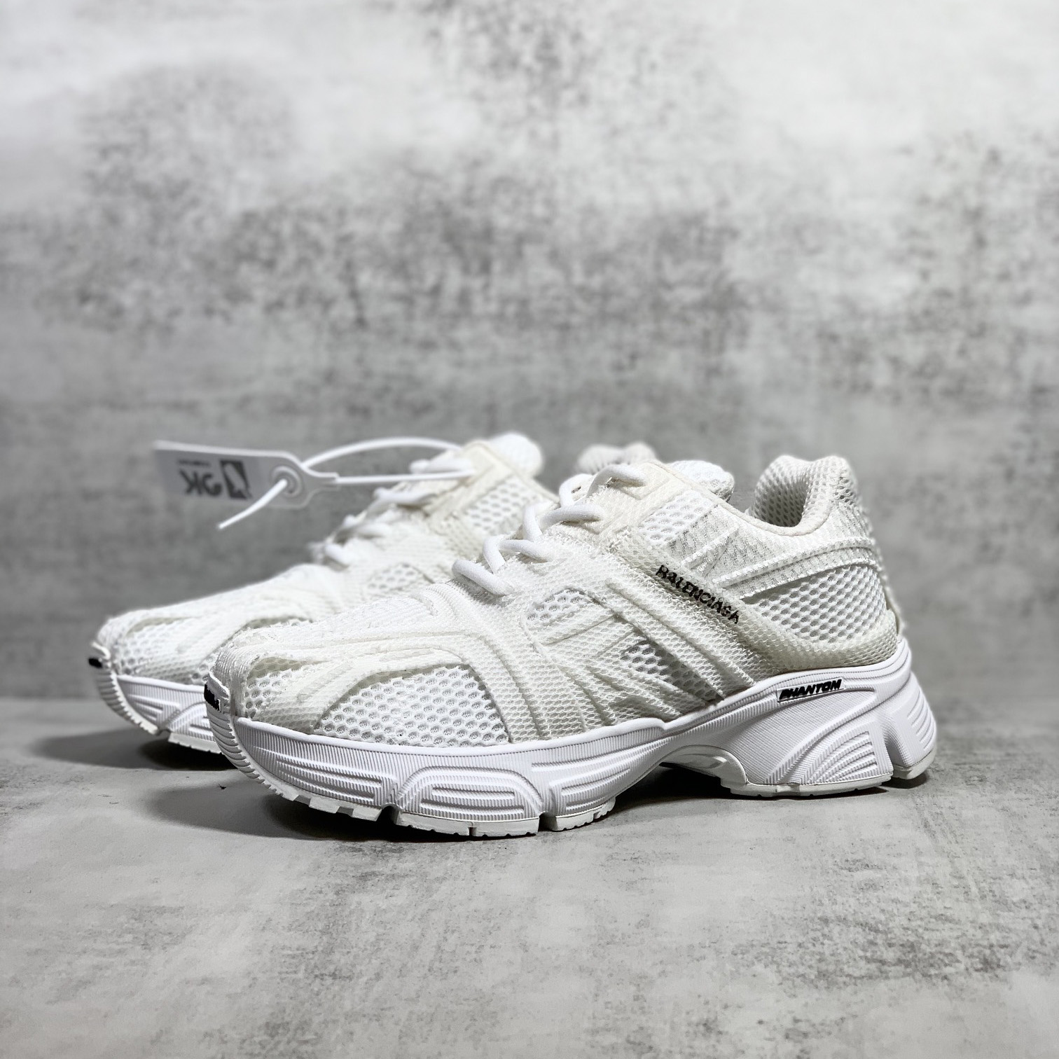 Balenciaga Men's Phantom Sneaker Washed In White - PerfectKickZ