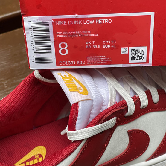 Nike Dunk Low''Gym Red'' Sneaker   DD1391 602 - PerfectKickZ