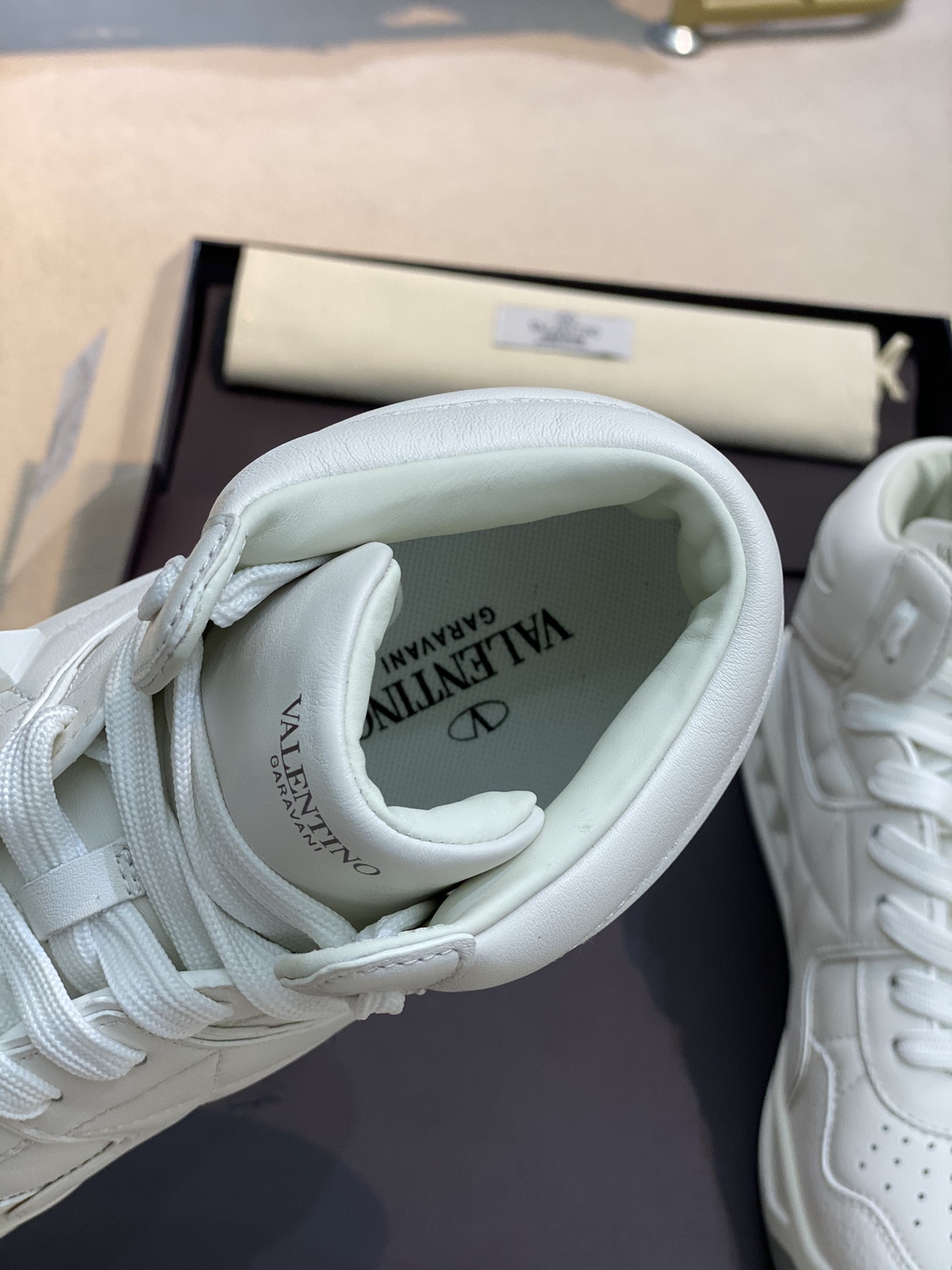 Valenti One Stud Mid-Top Nappa Sneaker - PerfectKickZ