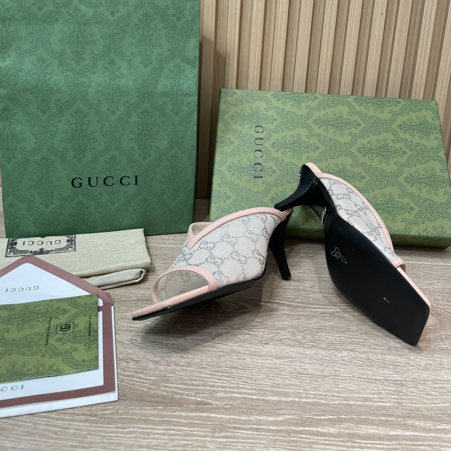 Gucci Women's GG Sandal With Heel Height Of 7.5cm - PerfectKickZ