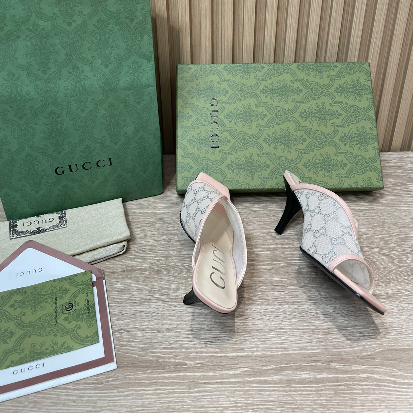 Gucci Women's GG Sandal With Heel Height Of 7.5cm - PerfectKickZ