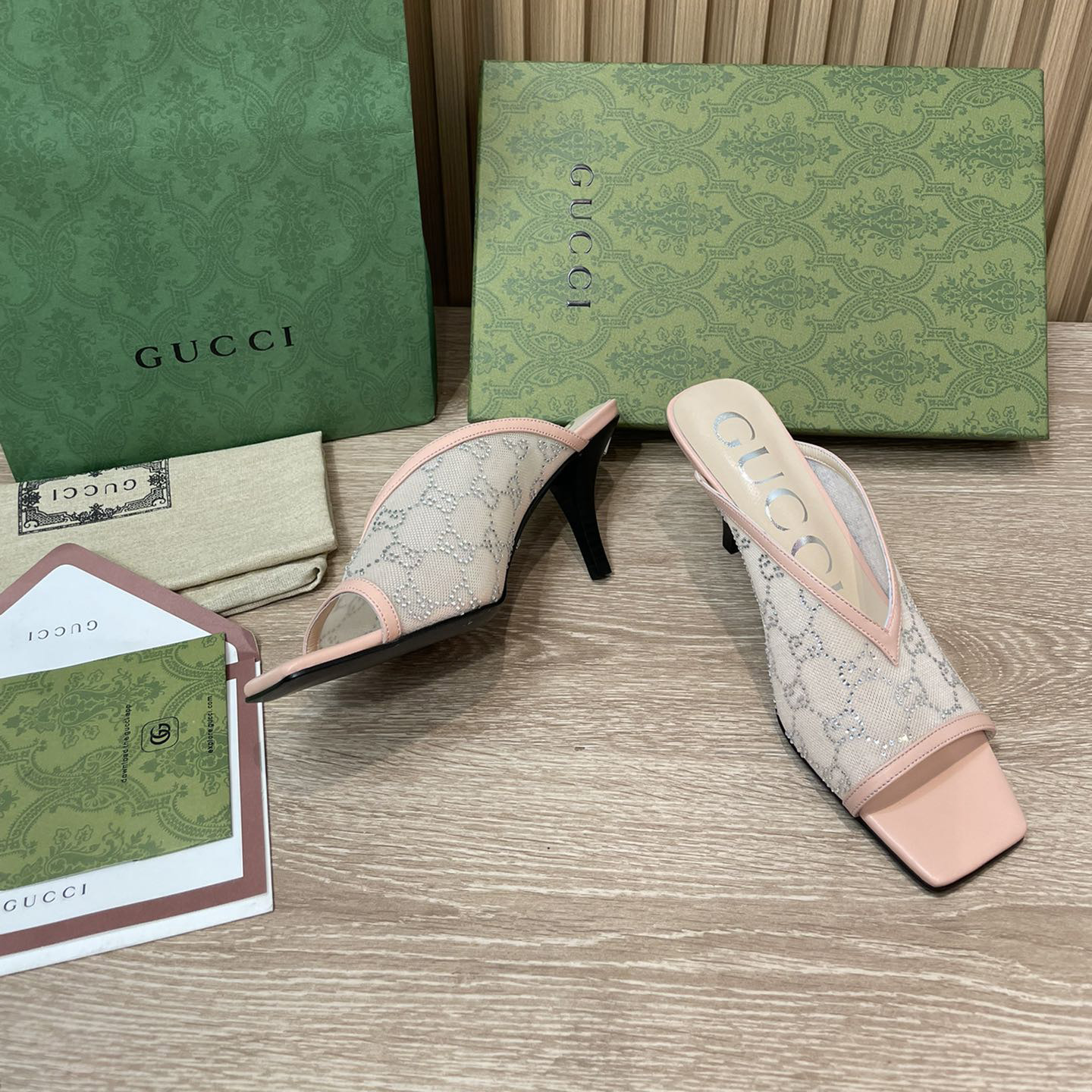Gucci Women's GG Sandal With Heel Height Of 7.5cm - PerfectKickZ