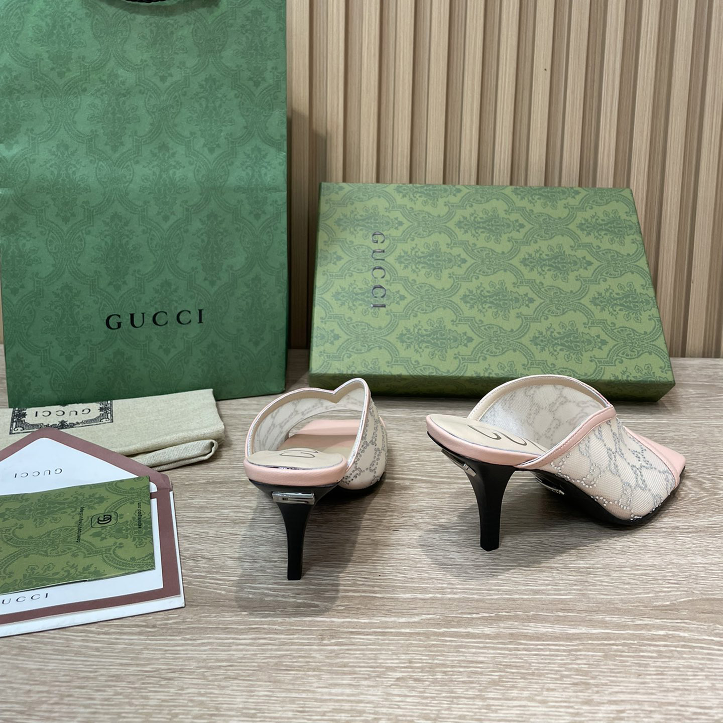 Gucci Women's GG Sandal With Heel Height Of 7.5cm - PerfectKickZ
