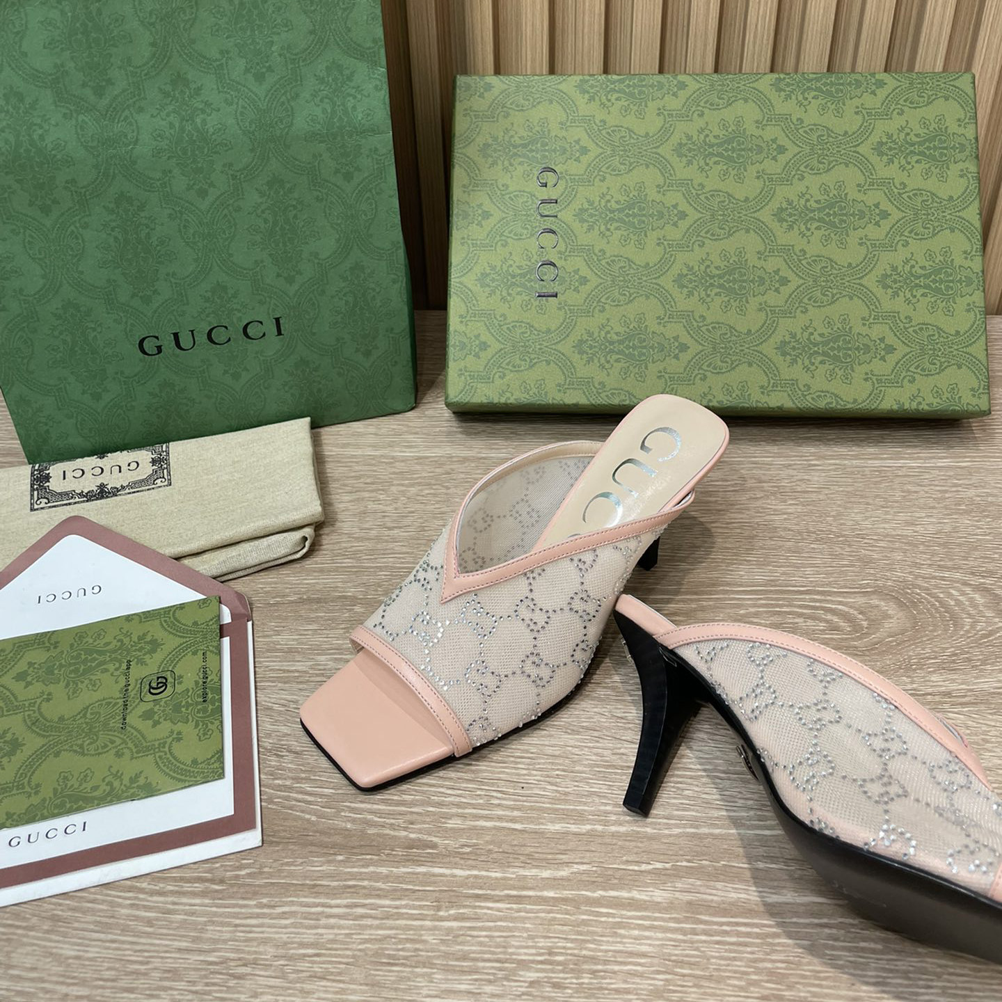 Gucci Women's GG Sandal With Heel Height Of 7.5cm - PerfectKickZ