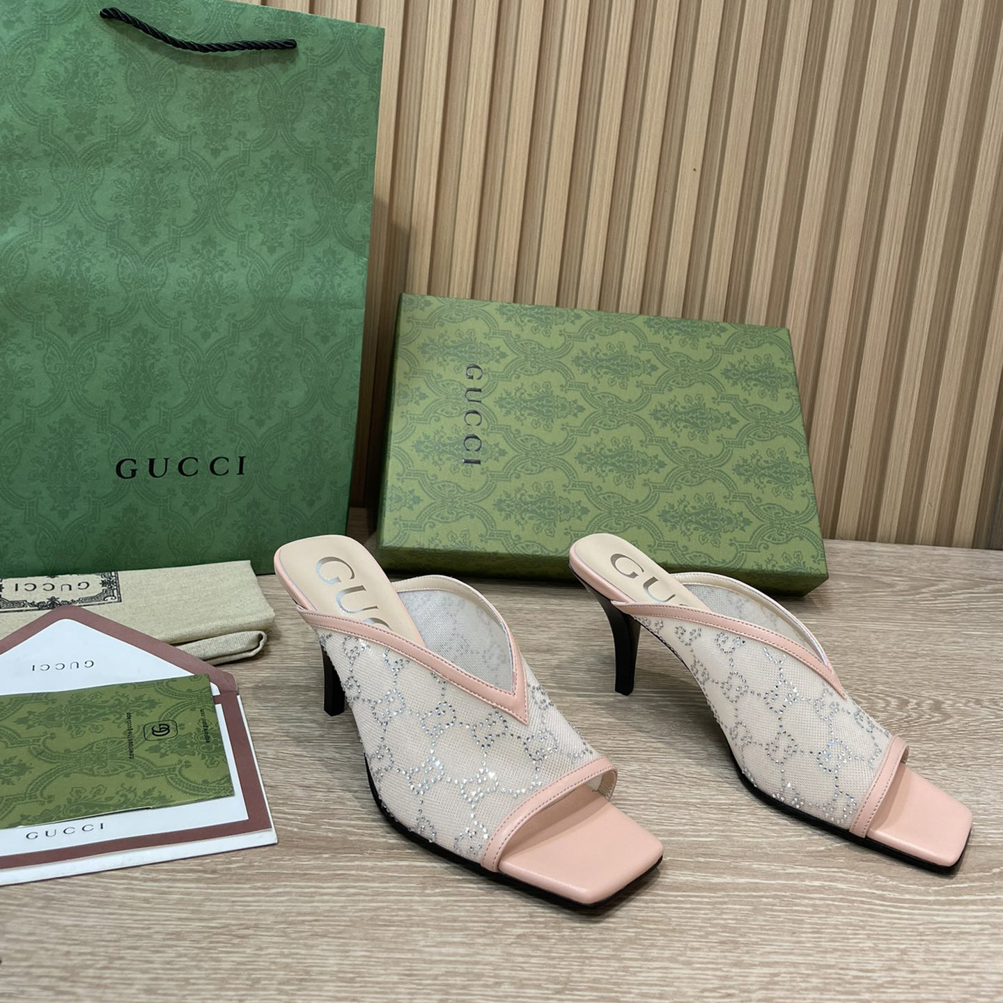 Gucci Women's GG Sandal With Heel Height Of 7.5cm - PerfectKickZ
