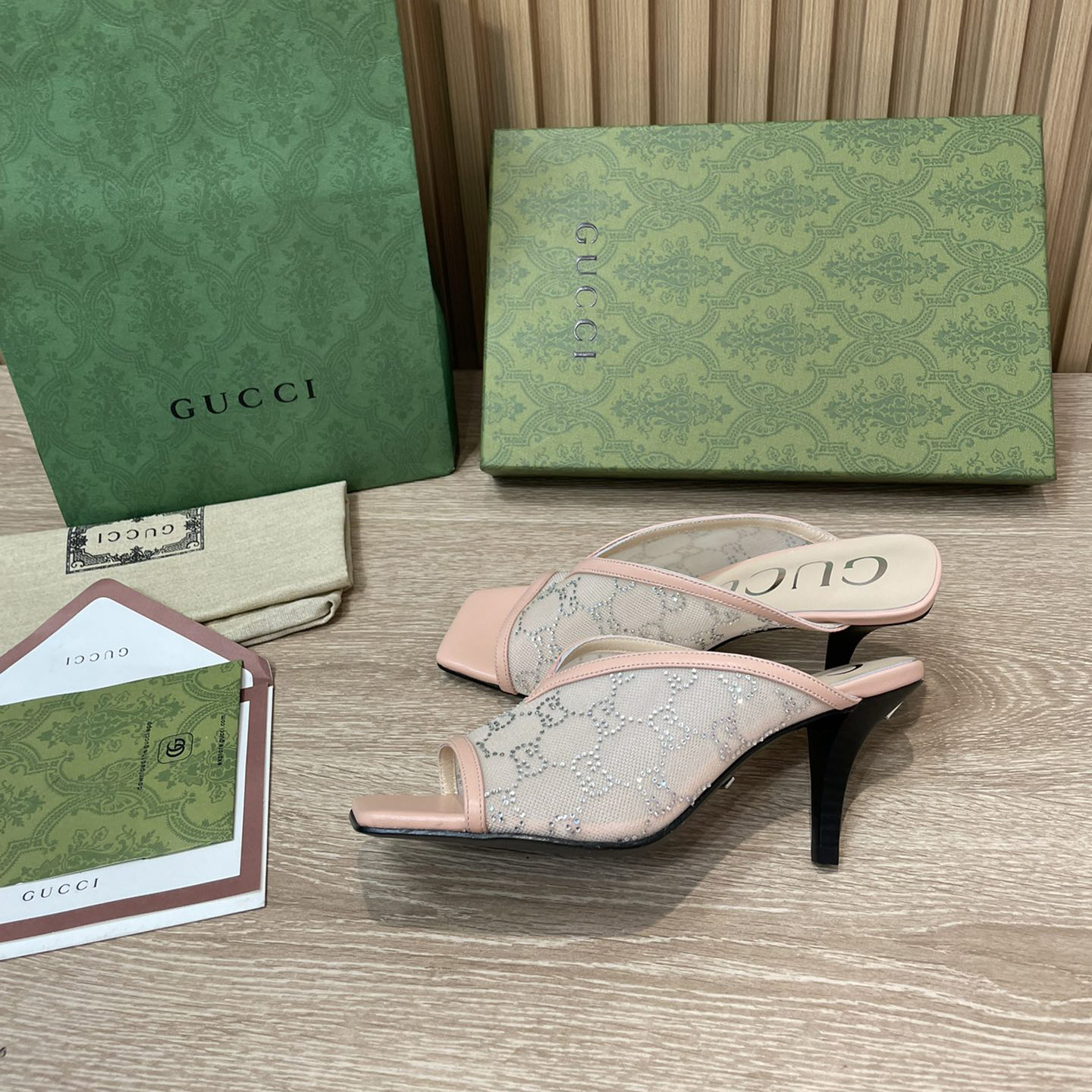 Gucci Women's GG Sandal With Heel Height Of 7.5cm - PerfectKickZ