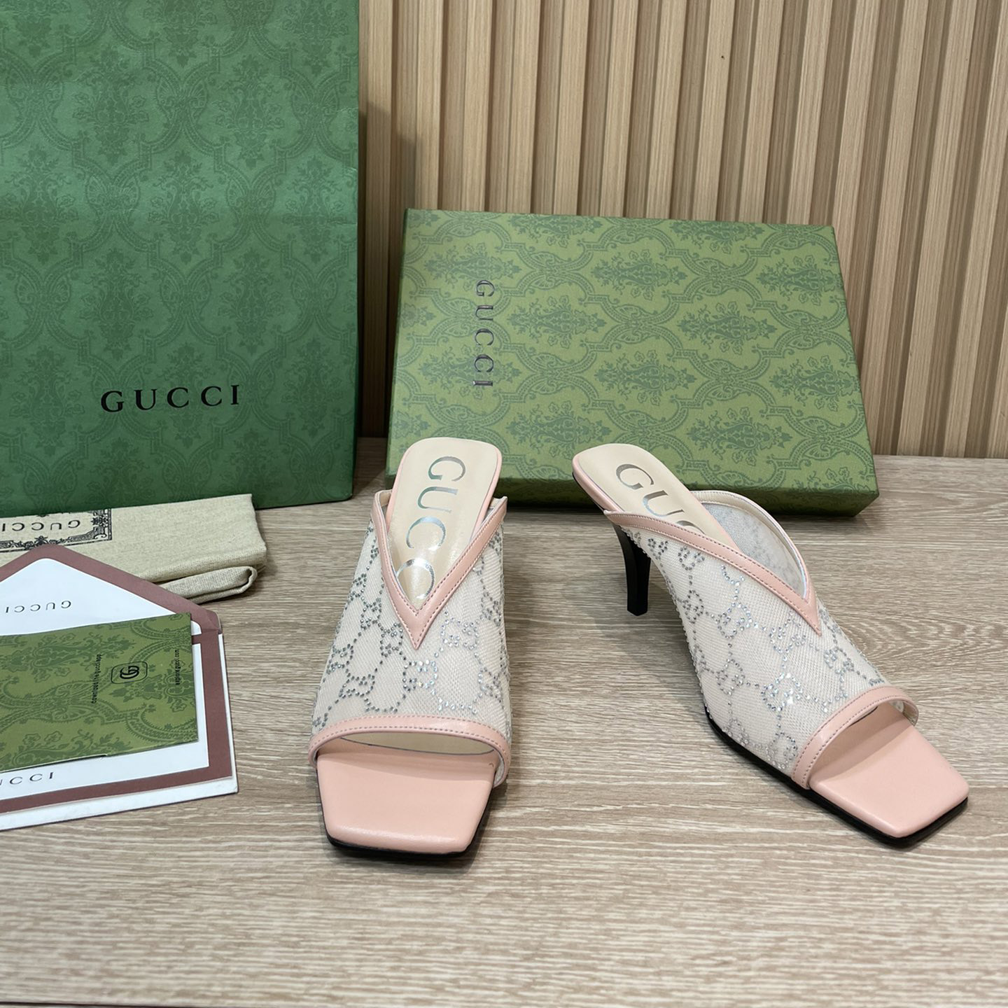 Gucci Women's GG Sandal With Heel Height Of 7.5cm - PerfectKickZ