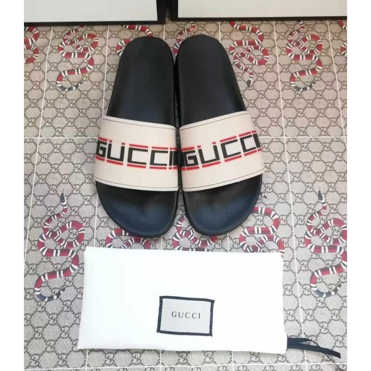 Gucci Logo Slide Sandal - PerfectKickZ