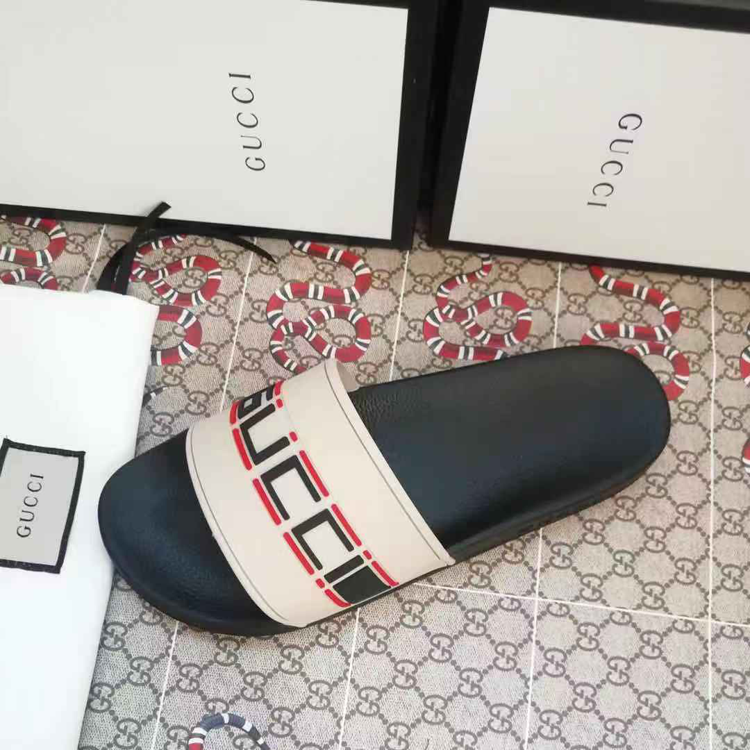 Gucci Logo Slide Sandal - PerfectKickZ