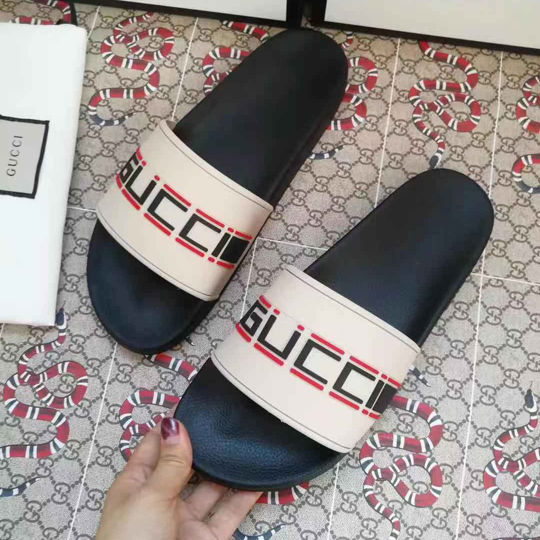 Gucci Logo Slide Sandal - PerfectKickZ