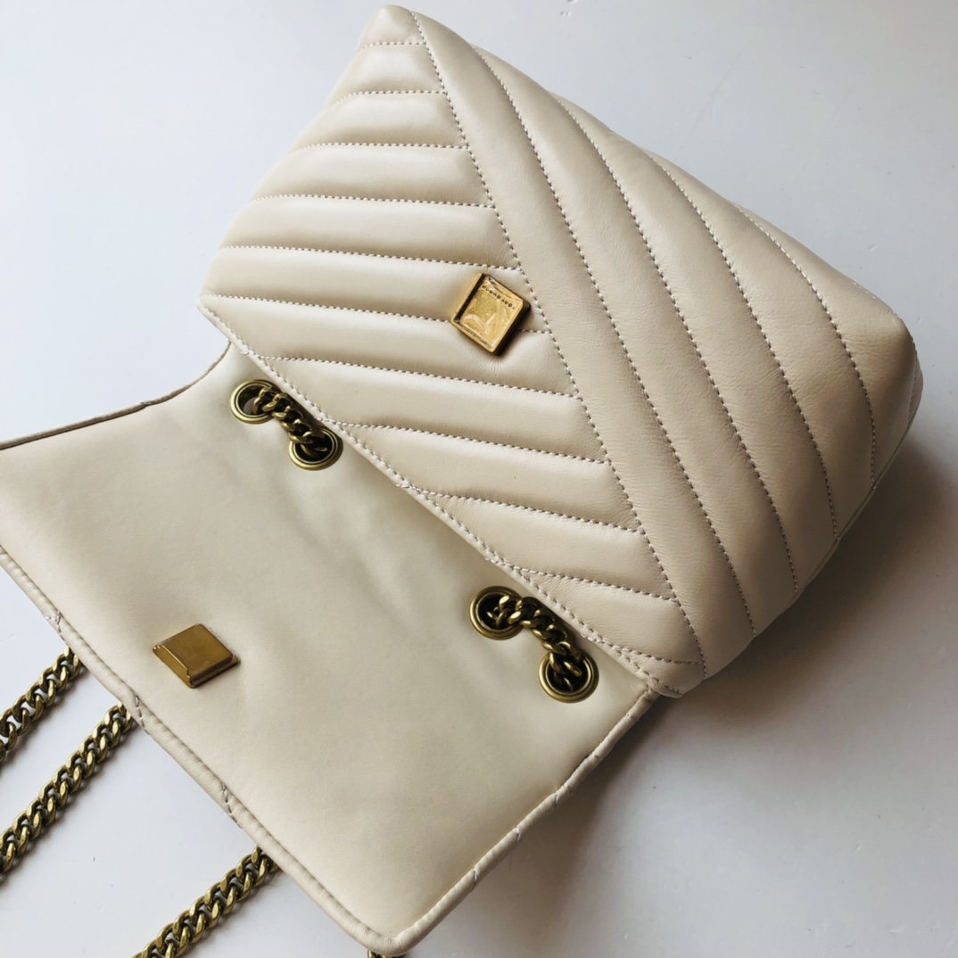 ToryBurch Kira Chevron Convertible Shoulder Bag(22.5-15-8cm)  TB316S90452 - PerfectKickZ