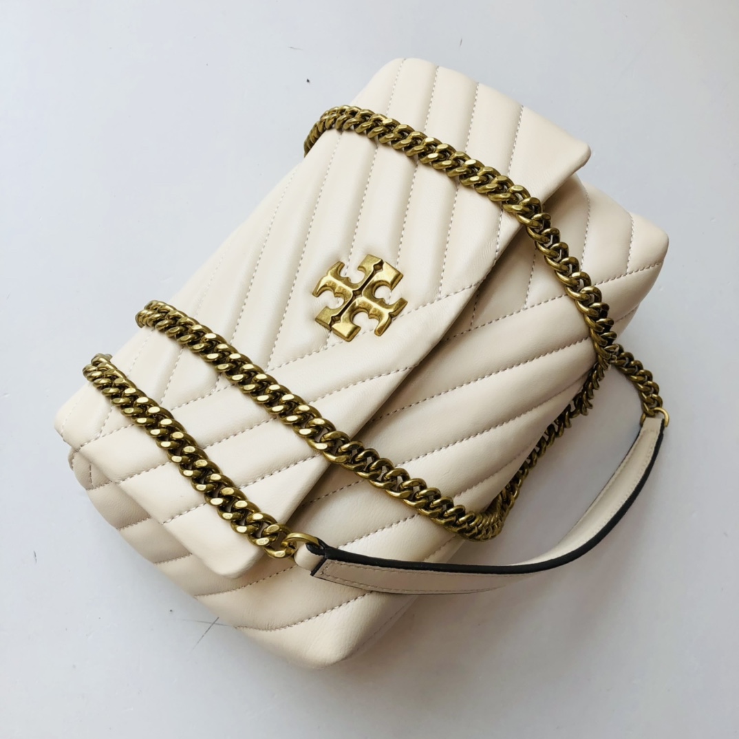 ToryBurch Kira Chevron Convertible Shoulder Bag(22.5-15-8cm)  TB316S90452 - PerfectKickZ