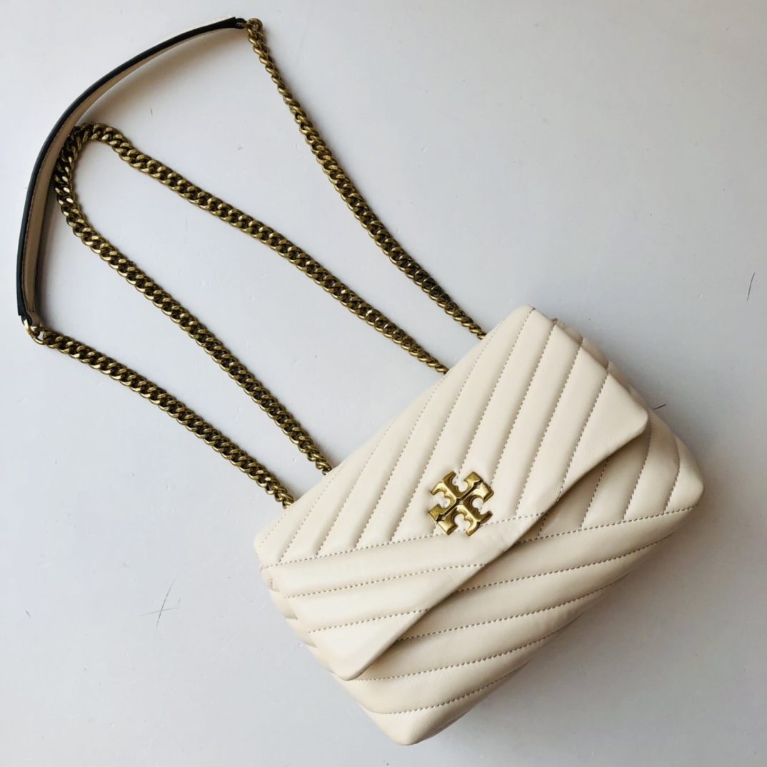 ToryBurch Kira Chevron Convertible Shoulder Bag(22.5-15-8cm)  TB316S90452 - PerfectKickZ
