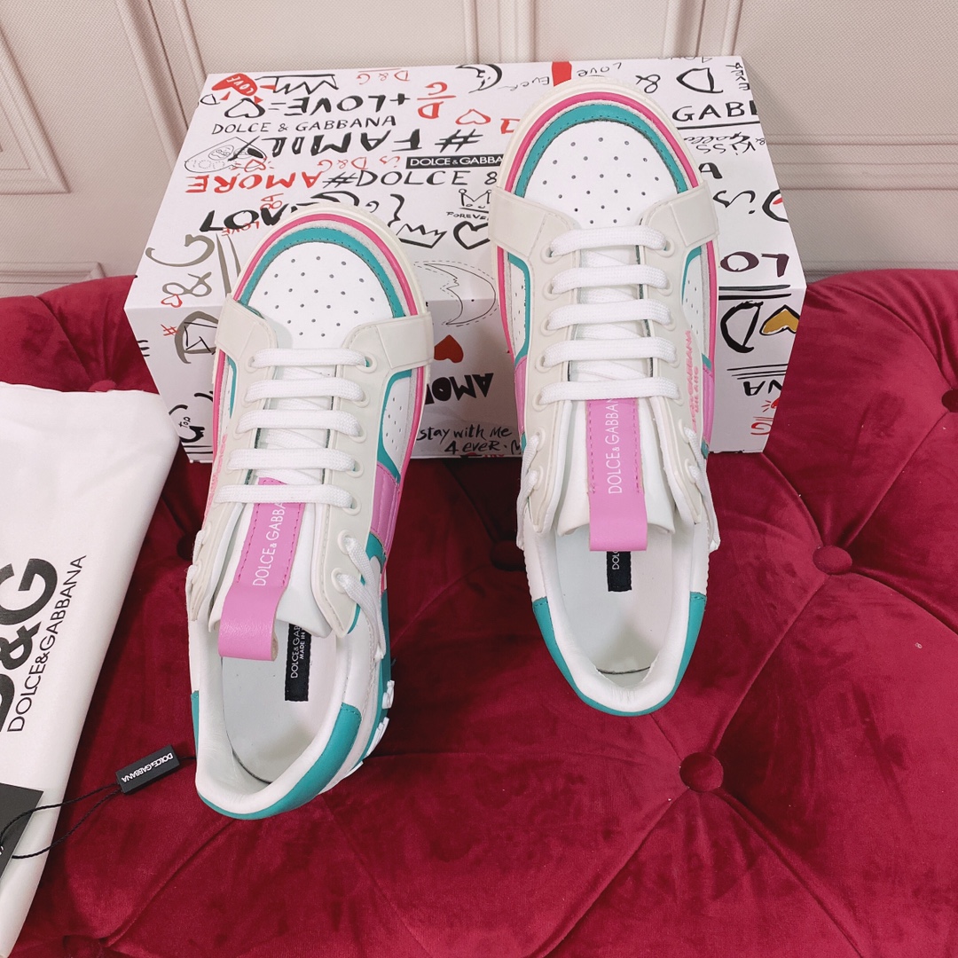 Dolce & Gabbana Mixed-Material Custom 2.Zero Sneakers - PerfectKickZ