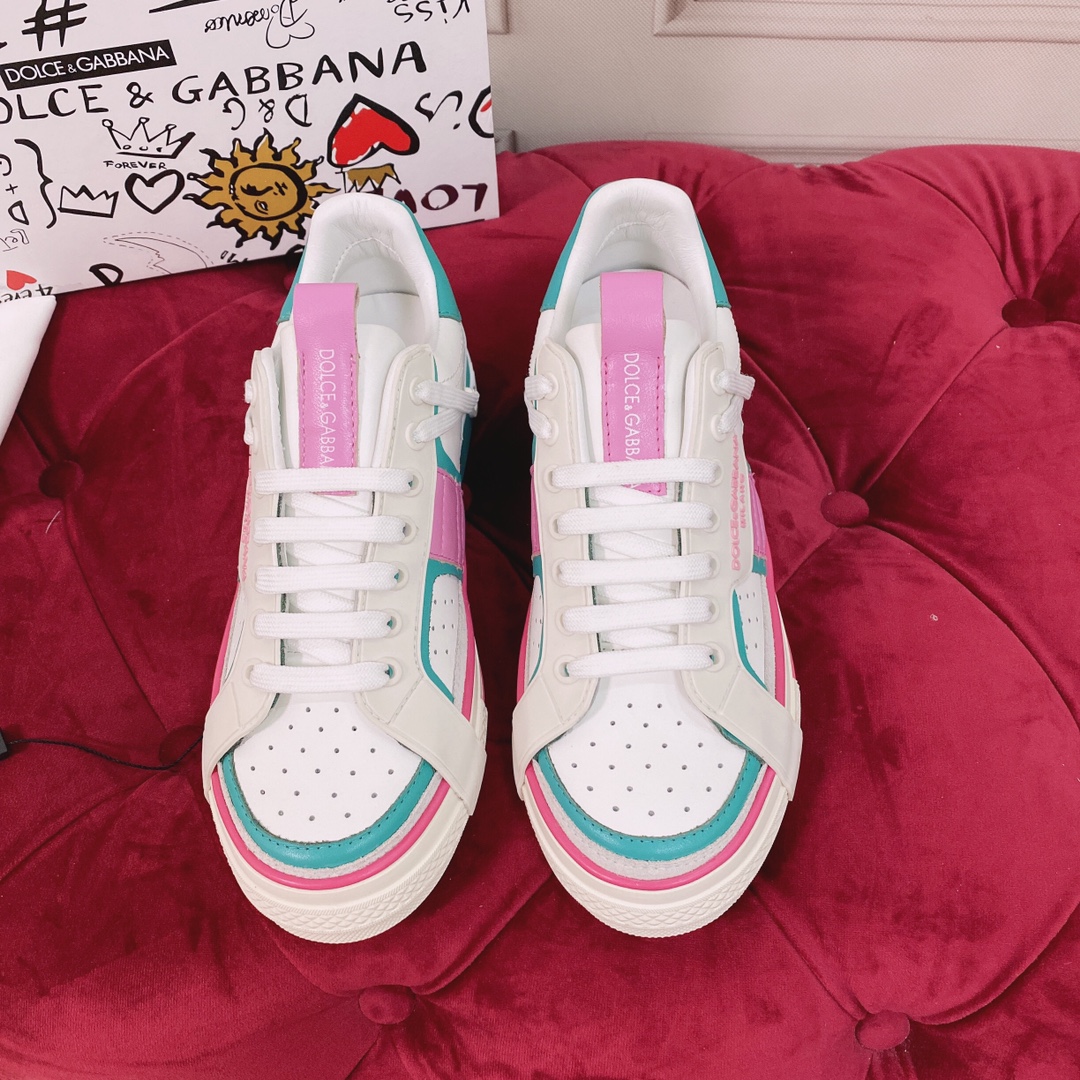 Dolce & Gabbana Mixed-Material Custom 2.Zero Sneakers - PerfectKickZ