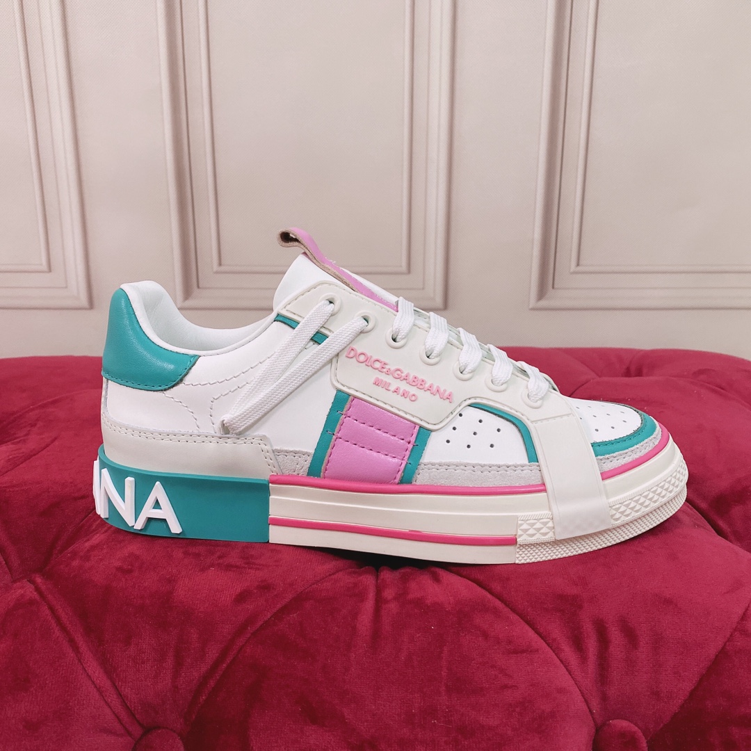 Dolce & Gabbana Mixed-Material Custom 2.Zero Sneakers - PerfectKickZ
