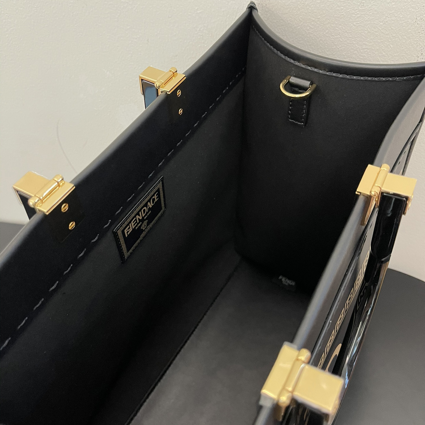 Versace x Fendi Sunshine Medium Fendace Printed White Leather Shopper(35-31-17cm) - PerfectKickZ