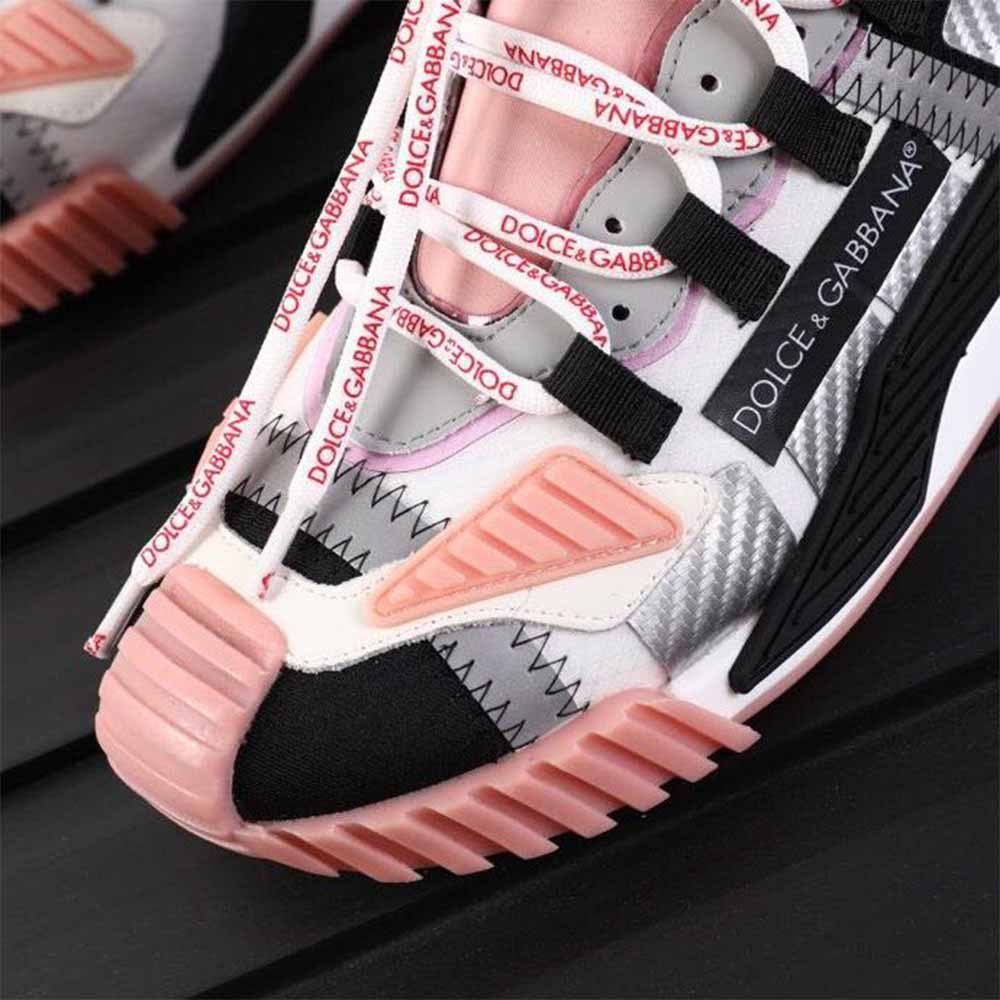 Dolce & Gabbana Black & Pink NS1 Slip-on Sneakers - PerfectKickZ