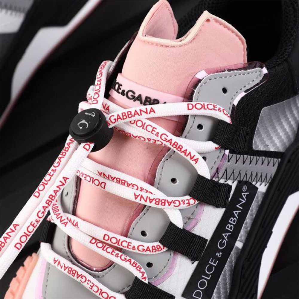 Dolce & Gabbana Black & Pink NS1 Slip-on Sneakers - PerfectKickZ