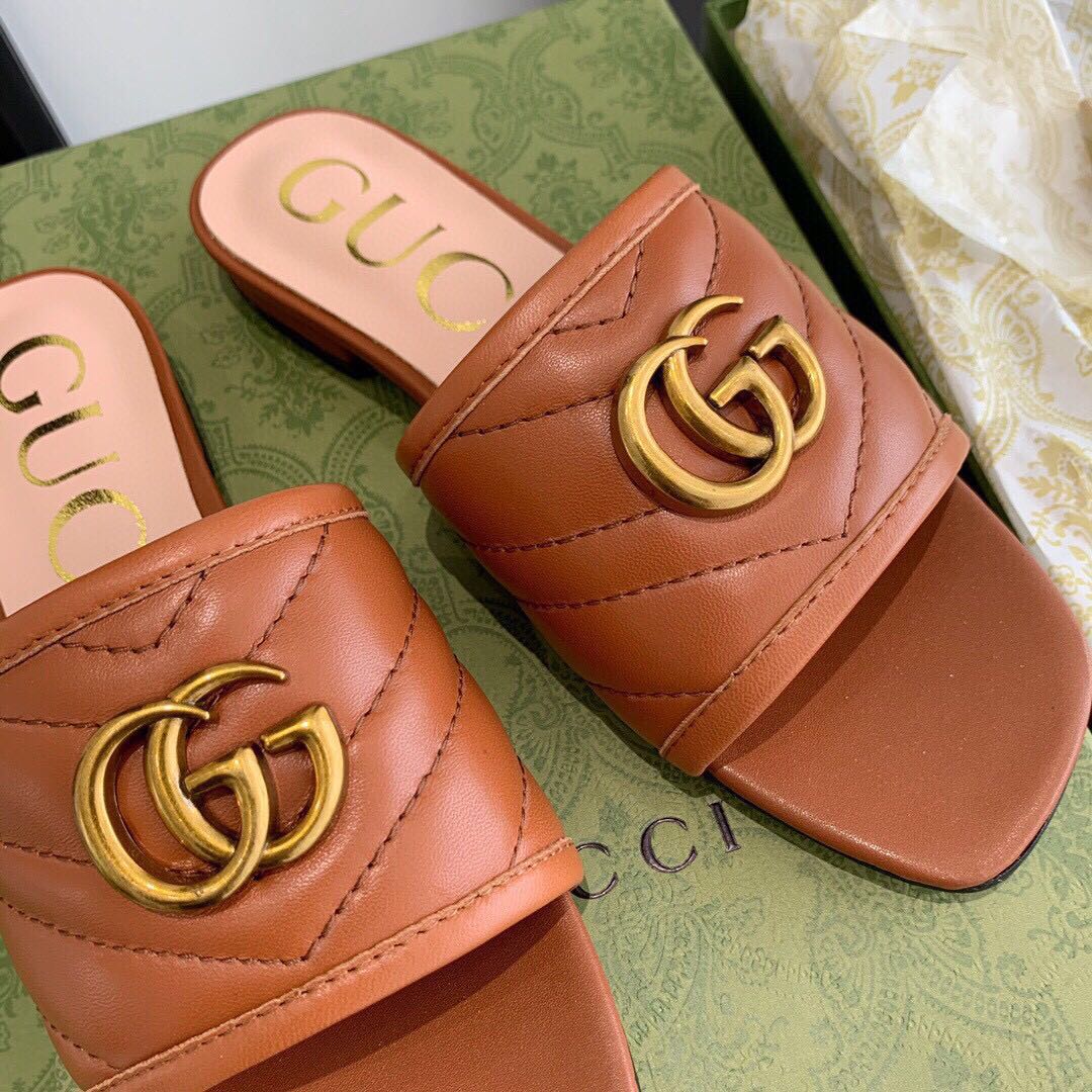 Gucci Women's Slide With Double G - 