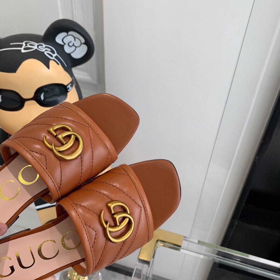 Gucci Women's Slide With Double G - 