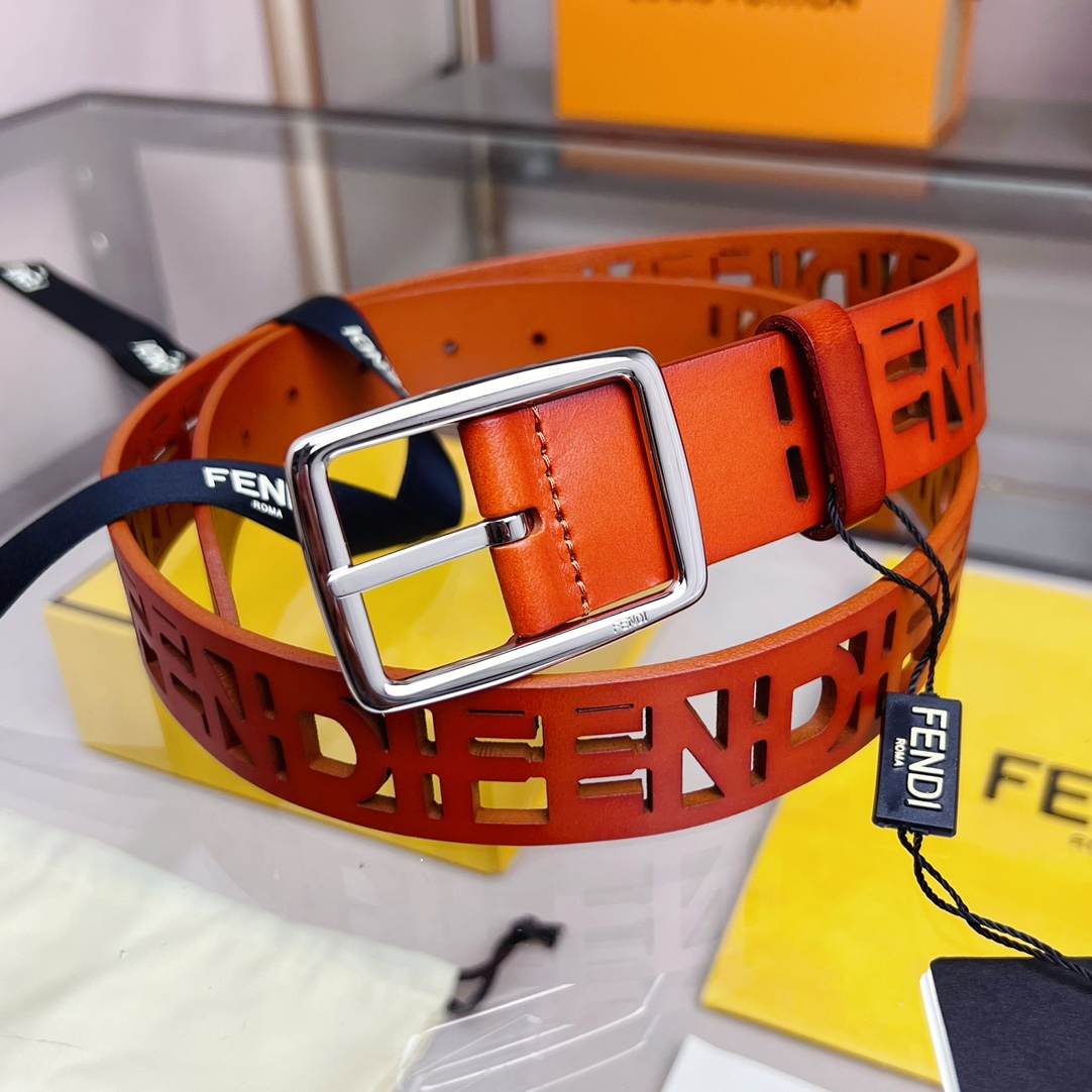 Fendi Leather Belt  - PerfectKickZ
