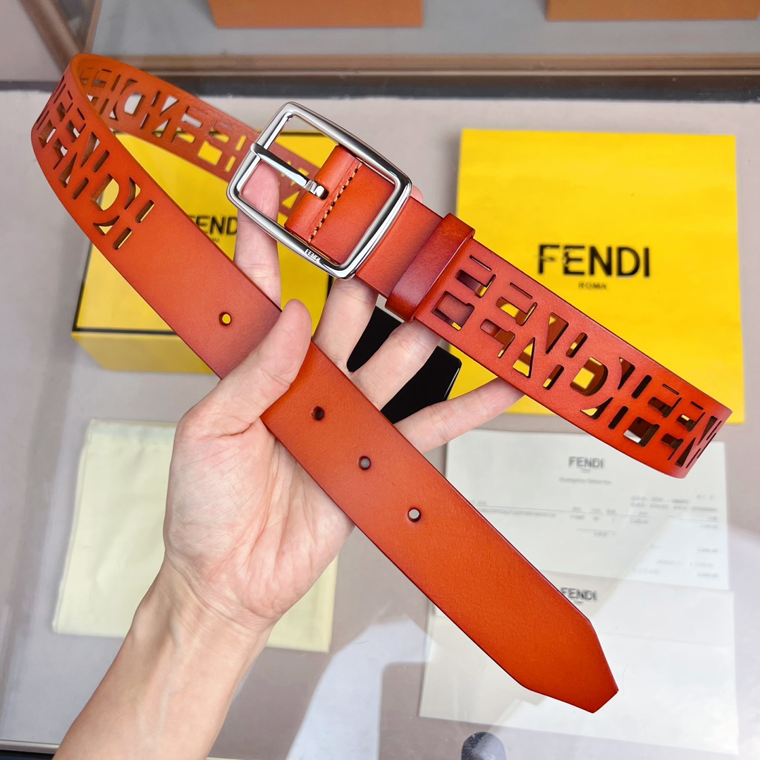 Fendi Leather Belt  - PerfectKickZ