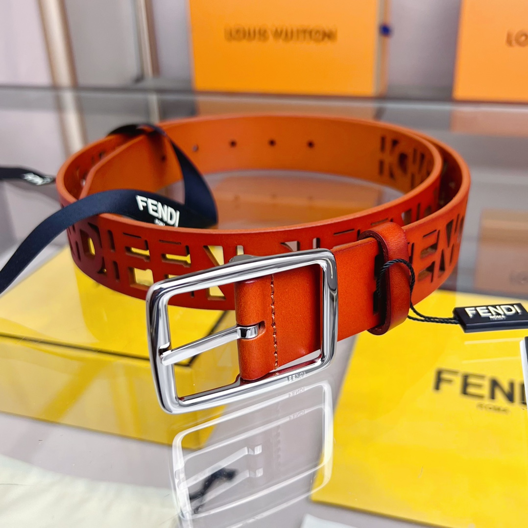Fendi Leather Belt  - PerfectKickZ