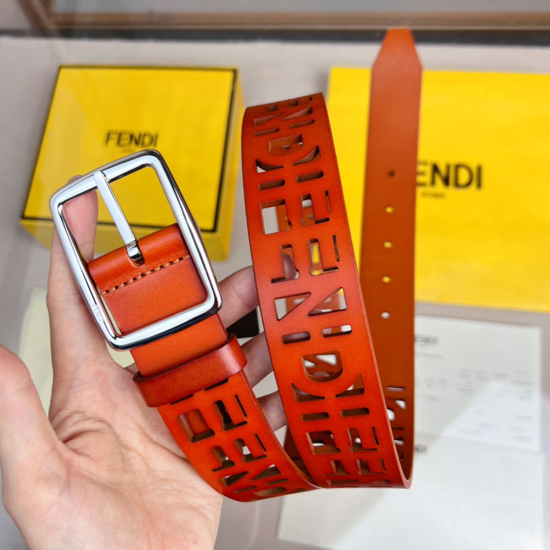 Fendi Leather Belt  - PerfectKickZ