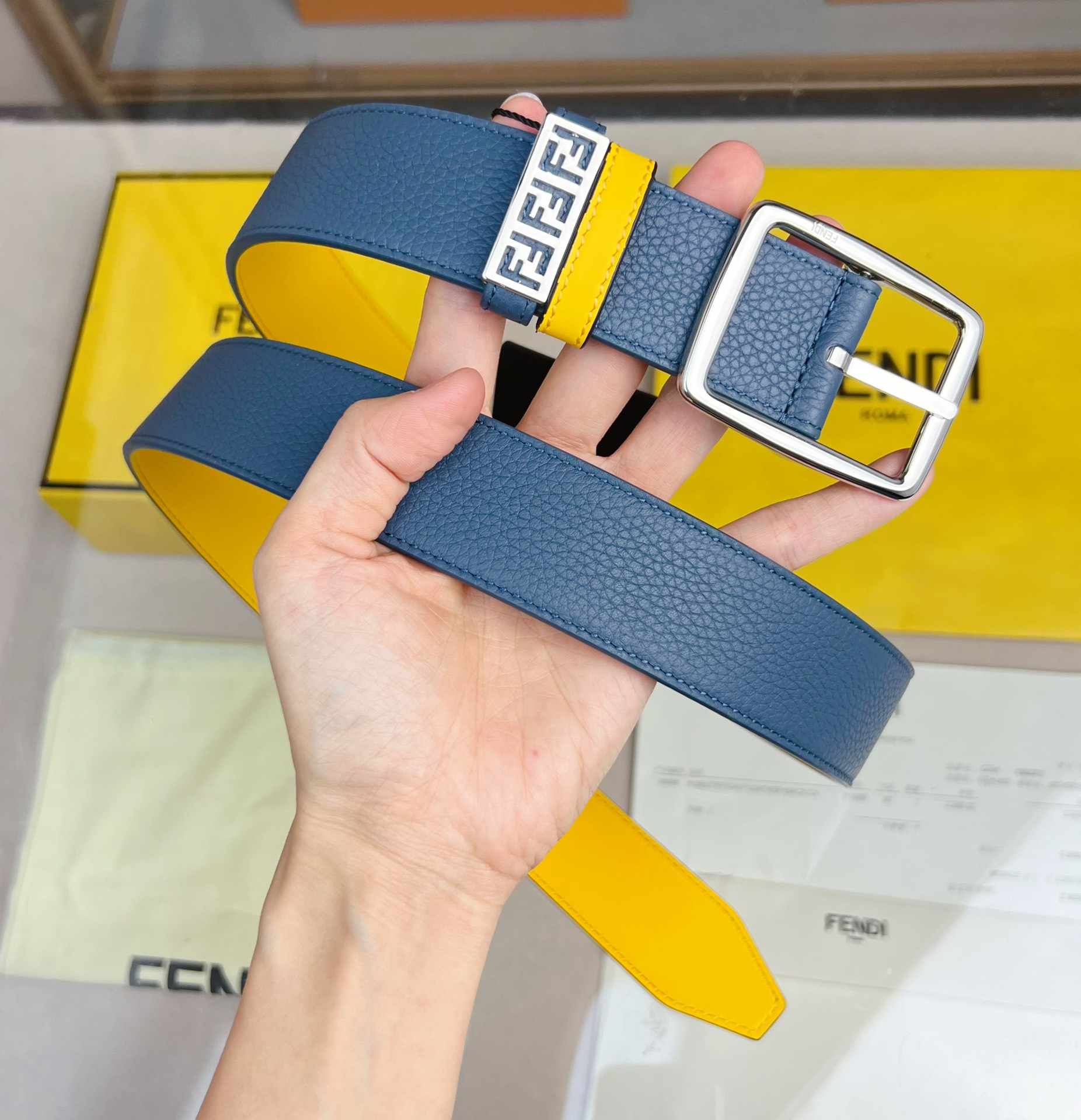 Fendi Leather Belt  - PerfectKickZ