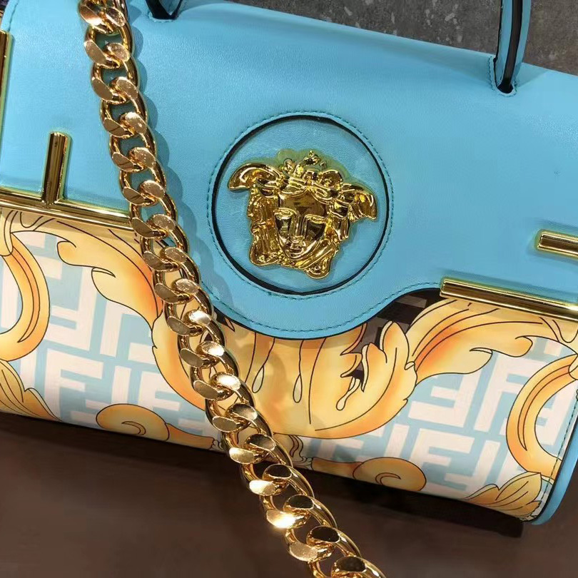 Versace Fendace La Medusa Medium Handbag(25-22-15cm) - PerfectKickZ