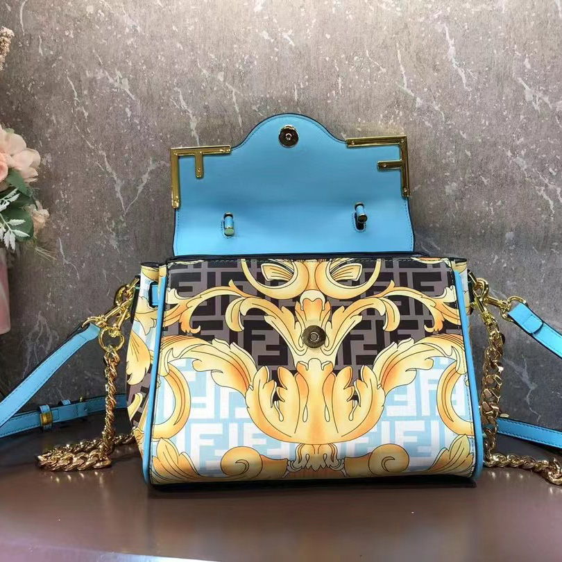 Versace Fendace La Medusa Medium Handbag(25-22-15cm) - PerfectKickZ