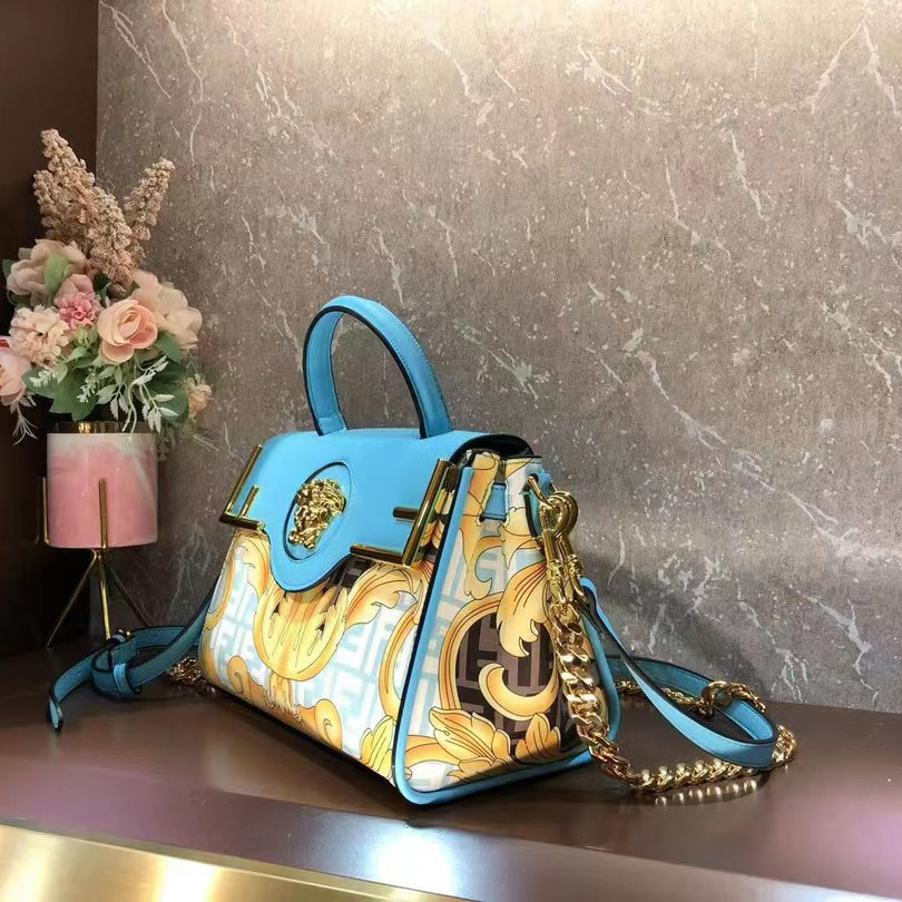 Versace Fendace La Medusa Medium Handbag(25-22-15cm) - PerfectKickZ