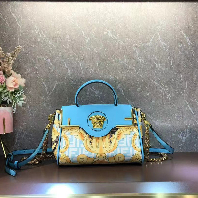 Versace Fendace La Medusa Medium Handbag(25-22-15cm) - PerfectKickZ