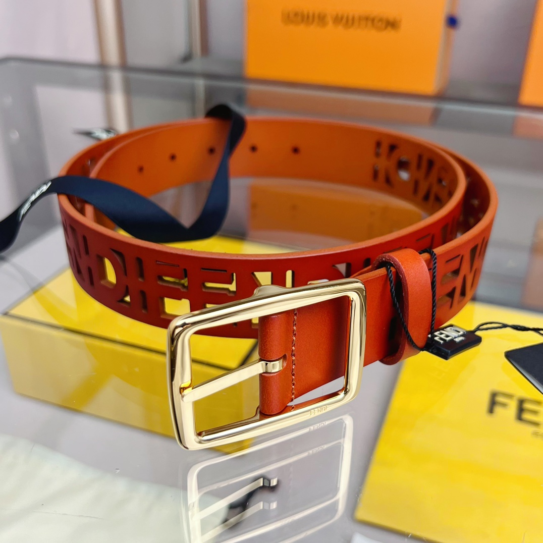Fendi Leather Belt  - PerfectKickZ