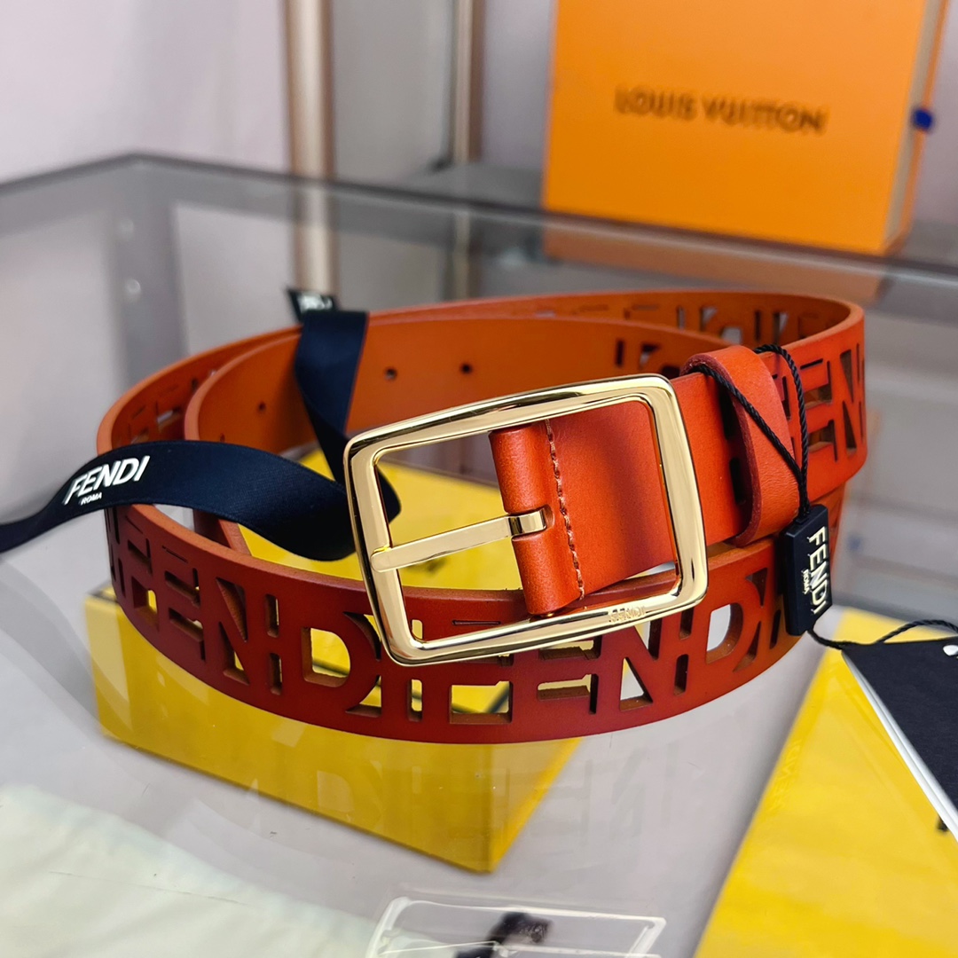 Fendi Leather Belt  - PerfectKickZ