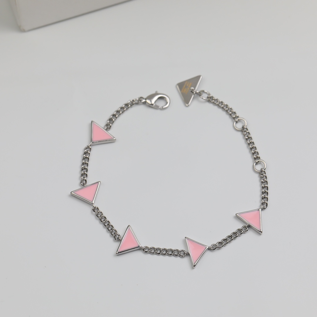 Prada Symbole Bracelet In Alabaster Pink - PerfectKickZ