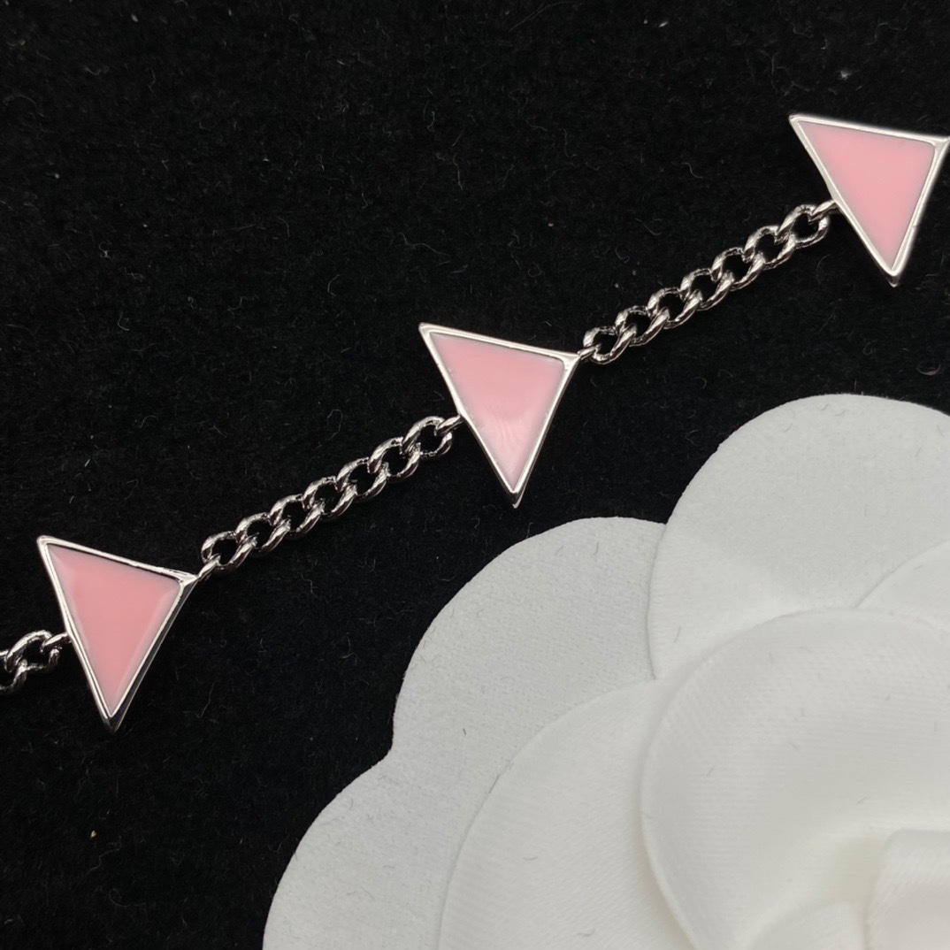 Prada Symbole Bracelet In Alabaster Pink - PerfectKickZ