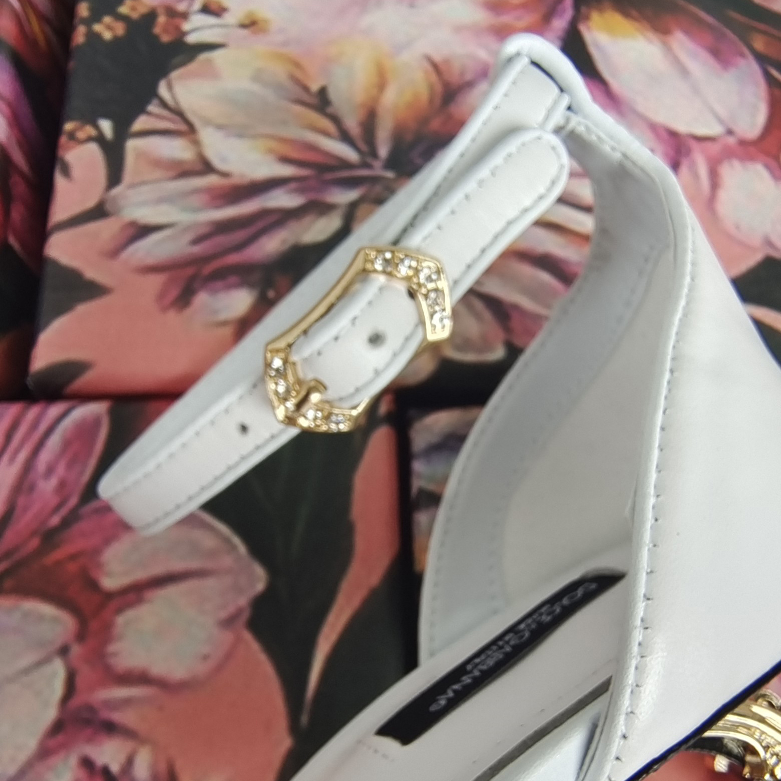 Dolce & Gabbana Nappa Leather Sandals With Baroque DG Heel - PerfectKickZ