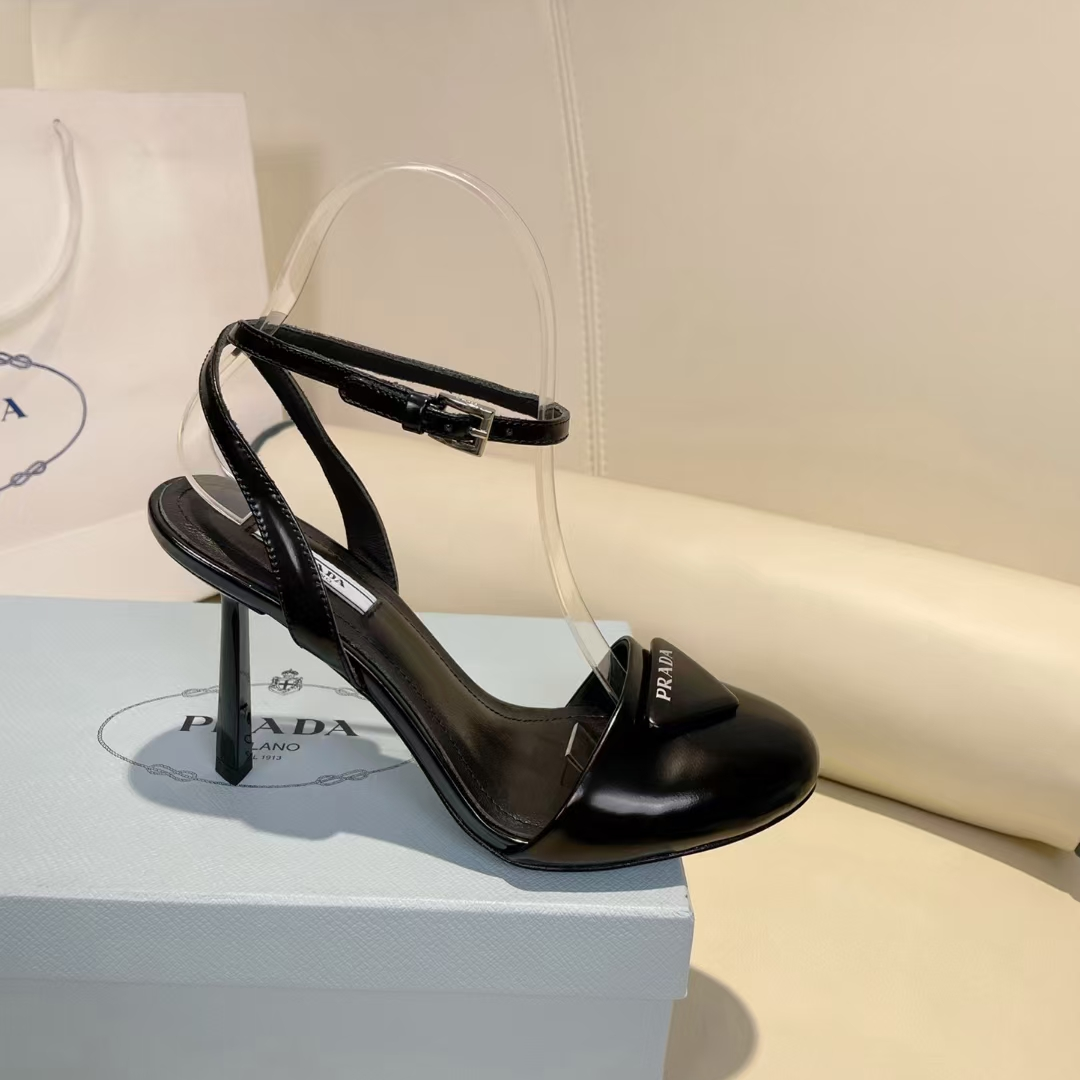 Prada Patent Leather Sling-Back Pumps - PerfectKickZ