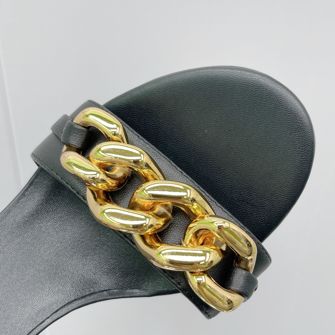 Versace Chain Mid-Heel Sandals— Heel height：70mm - PerfectKickZ